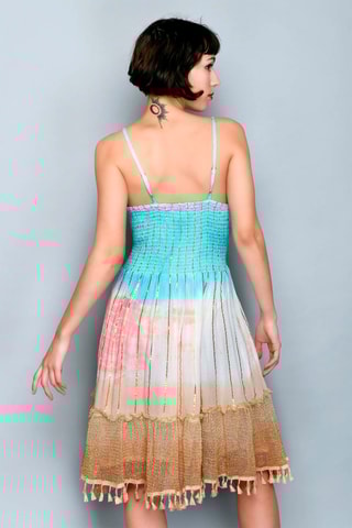 Vestido trapézio Branco - 