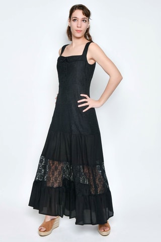 Vestido comprido - Preto - 