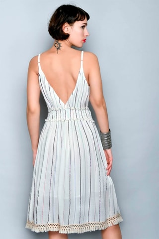 Vestido trapézio Branco - 