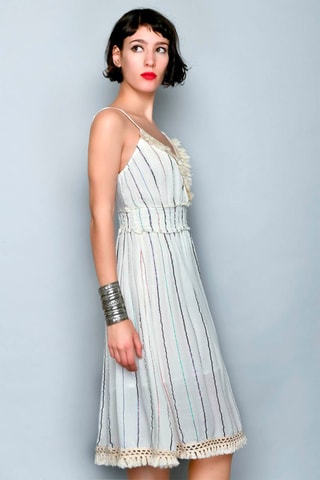 Vestido trapézio Branco - 