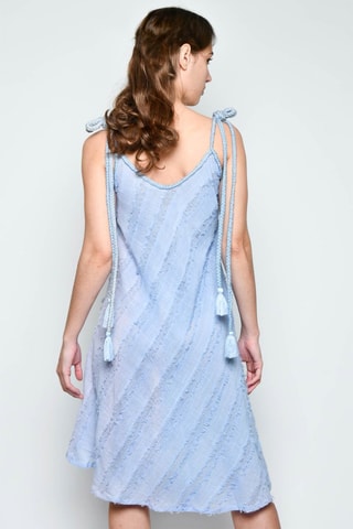 Vestido trapézio - Azul - 