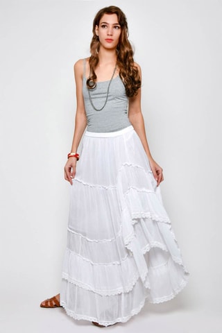 Saia comprida 
Branco - 