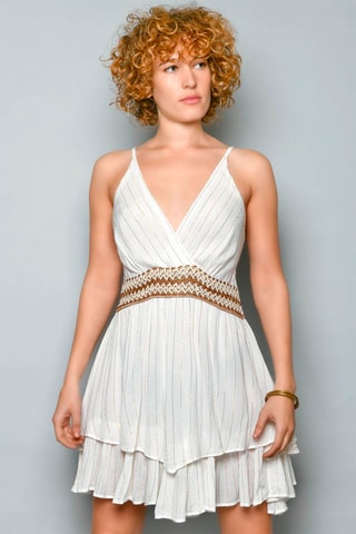 Vestido trapézio Branco - 