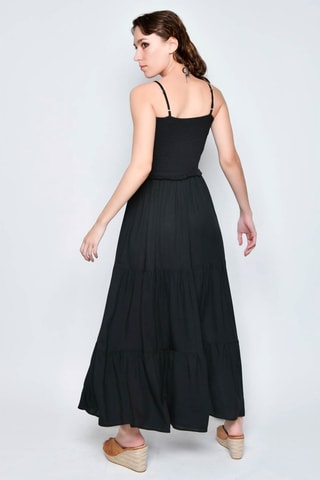 Vestido comprido - Preto - 