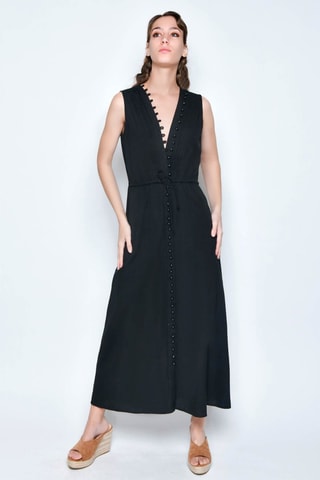Vestido comprido - Preto - 