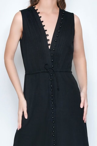 Vestido comprido - Preto - 