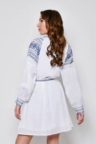 Vestido-camisa 
Branco - 