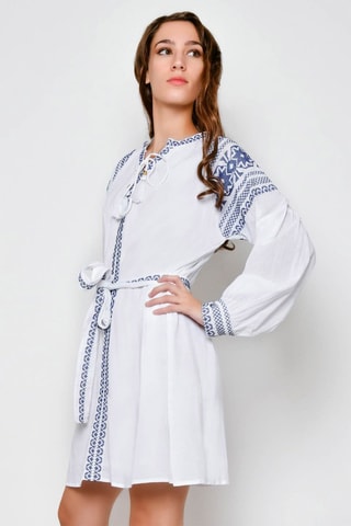 Vestido-camisa 
Branco - 