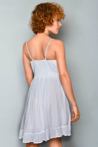 Vestido estilo patinadora Branco - Branco