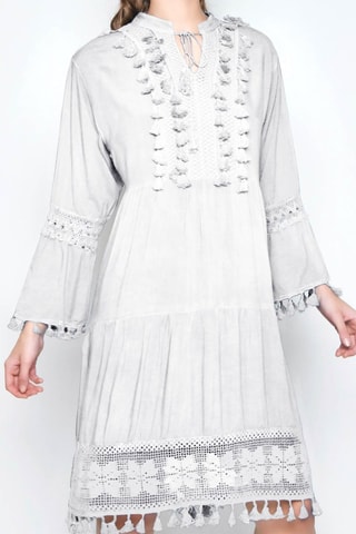 Vestido estilo patinadora - Branco - Branco