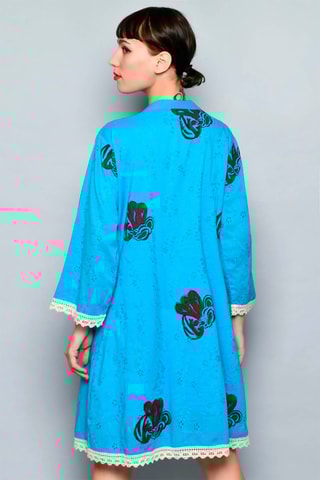 Kurta trapézio Turquesa - 