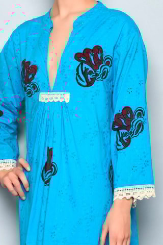 Kurta trapézio Turquesa - 