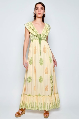 Vestido comprido - Bege - Bege