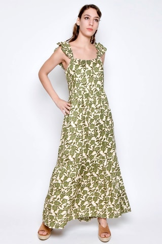 Vestido comprido - Verde -  e 