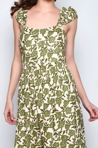 Vestido comprido - Verde -  e 