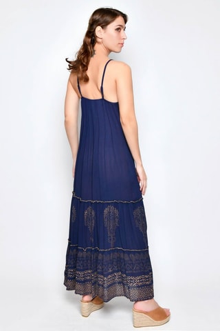 Vestido comprido - Azul - 