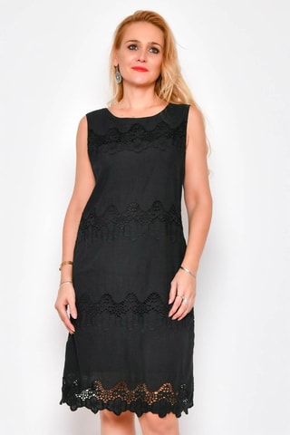 Vestido direito 
Preto - 