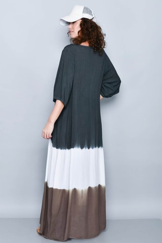 Robe longue - Blanc et noir