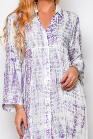 Vestido-camisa Branco - Branco