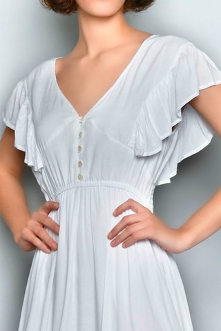 Vestido midi Branco - Branco
