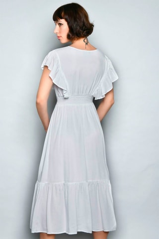 Vestido midi Branco - Branco