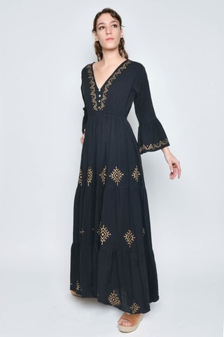 Vestido comprido - Preto - 