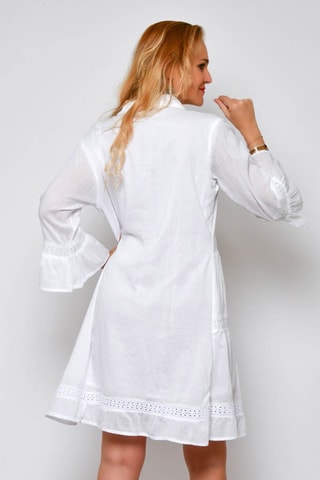 Vestido-camisa 
Branco - 