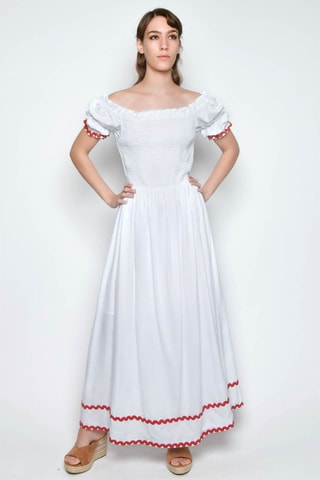 Vestido comprido - Branco -  e 