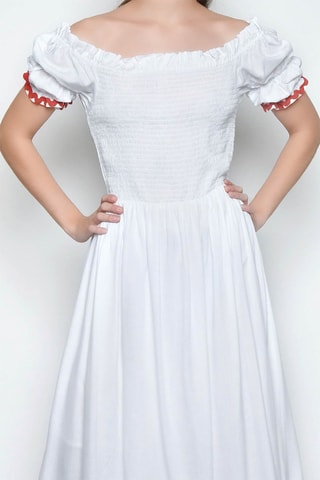 Vestido comprido - Branco -  e 