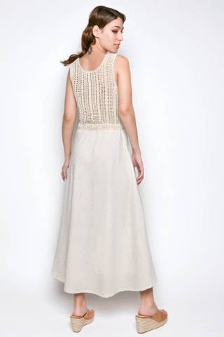 Vestido comprido - Camel - Camel