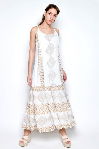 Vestido comprido - Branco - , ,  e 