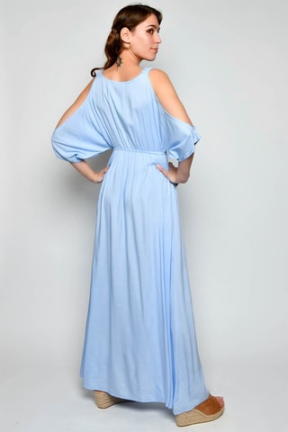 Vestido comprido - Azul - 