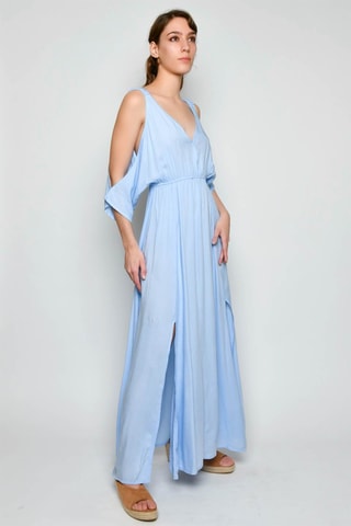 Vestido comprido - Azul - 