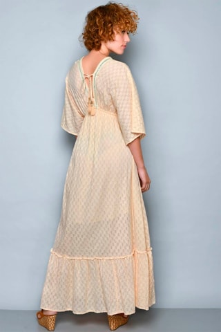 Cafetã comprido Bege - 