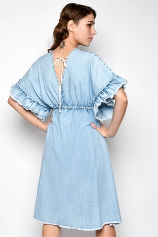 Vestido midi - Azul - 