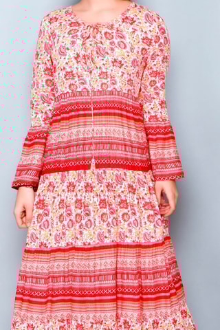 Vestido comprido Vermelho - Vermelho