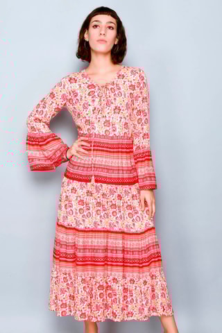 Vestido comprido Vermelho - Vermelho