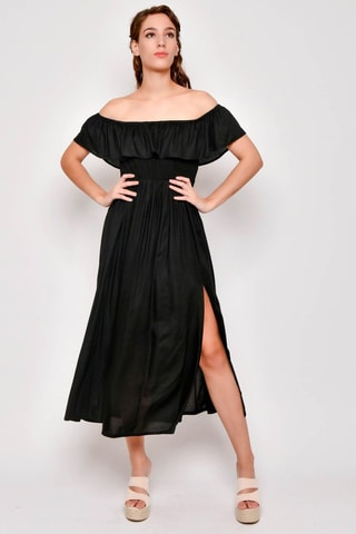 Vestido comprido Preto - Preto