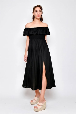 Vestido comprido Preto - Preto