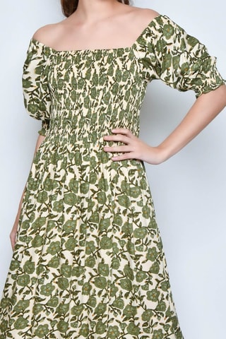 Vestido comprido - Verde -  e 