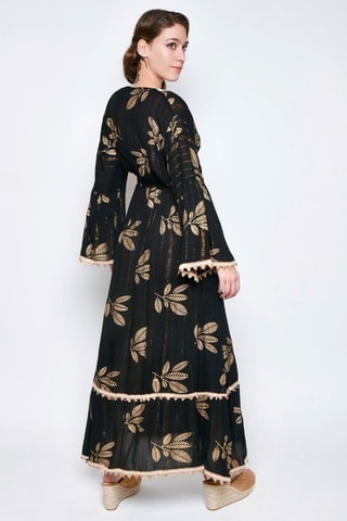 Vestido comprido - Preto -  e 