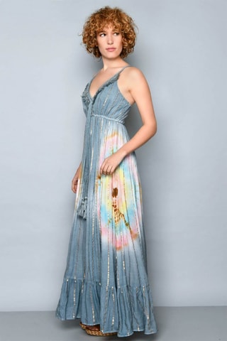 Vestido comprido 
Azul - 