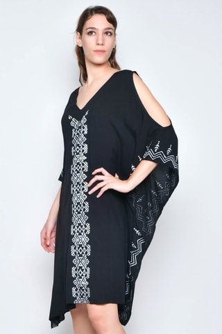 Vestido direito - Preto -  e 