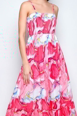 Vestido comprido - Fúcsia - 