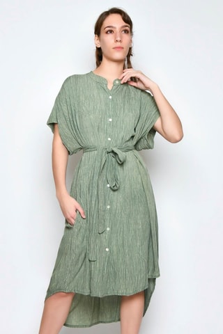 Vestido-camisa - Verde - 