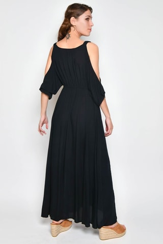 Vestido comprido - Preto - 