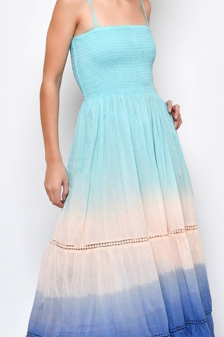 Vestido comprido Azul - Azul