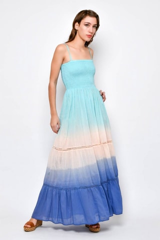 Vestido comprido Azul - Azul