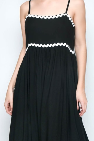 Vestido comprido - Preto -  e 