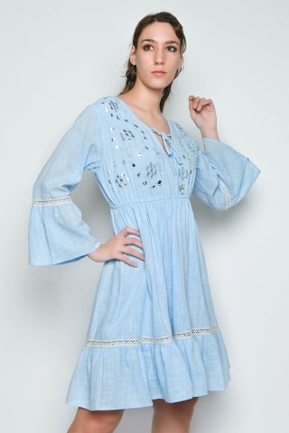 Vestido estilo patinadora - Azul - 